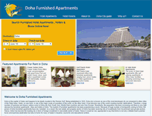 Tablet Screenshot of dohafurnishedapartments.com
